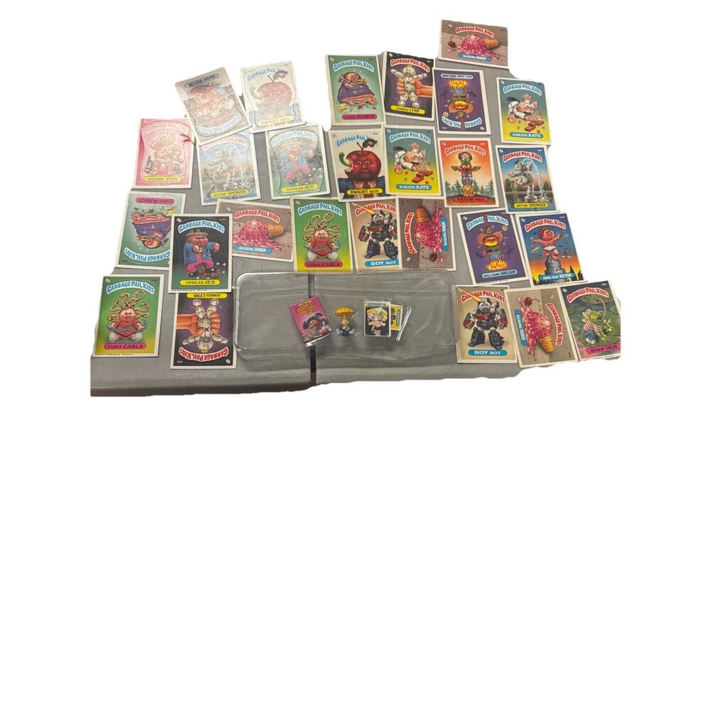 Vintage Garbage Pail Kids Lot GPK Cards 80s Rare Gross Collection And Fig